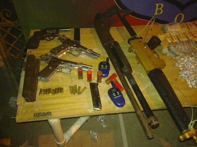 Armas em poder dos criminosos