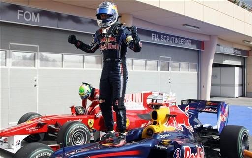 Vettel comemorou a classifica&ccedil;&atilde;o