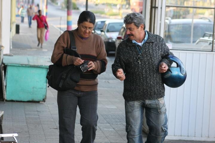 Pessoas usaram agasalhos em Santana do Livramento na manh&atilde; desta ter&ccedil;a-feira
