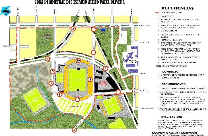 Mapa da seguran&ccedil;a no jogo