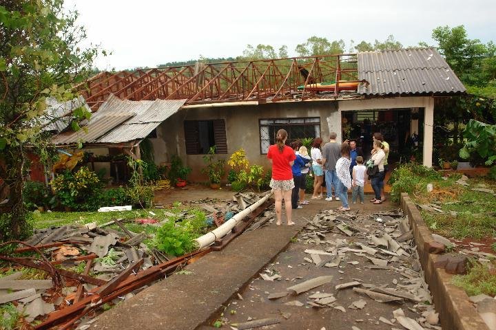 Chuva provocou estragos em Santo Cristo