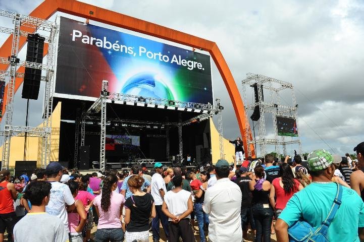 Brindes foram distribu&iacute;dos para a plateia