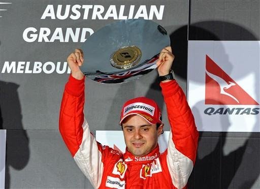 Massa festeja p&oacute;dio e mudan&ccedil;a de sorte na Austr&aacute;lia 