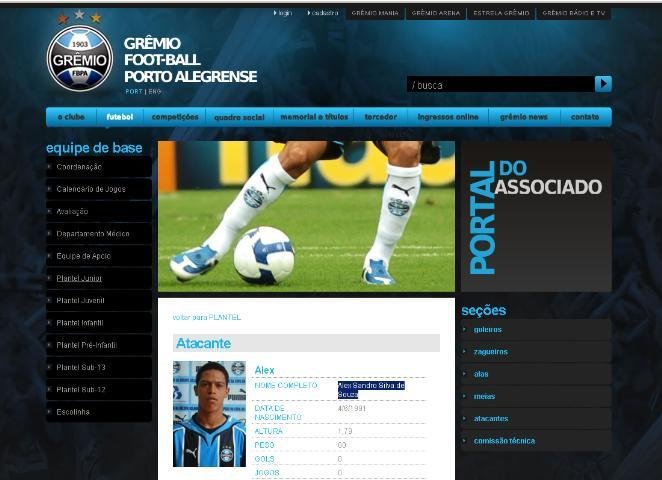 Jogador ainda constava no site do Gr&ecirc;mio quarta-feira
