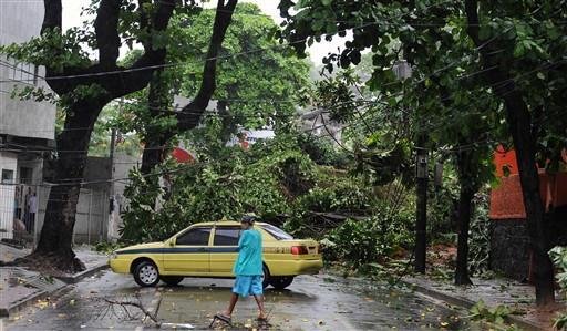 Temporal no Rio deixou muitas fam&iacute;lias ilhadas