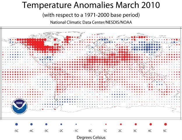 M&eacute;dia da superf&iacute;cie terrestre no m&ecirc;s passado foi a mais alta registrada at&eacute; hoje: 13,5&ordm;C