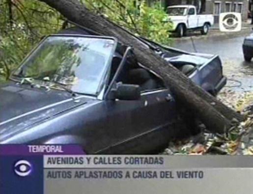 Ciclone causa estragos no Uruguai