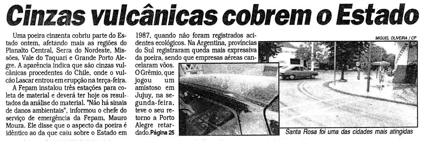 Fuligem atingiu diversos munic&iacute;pios ga&uacute;chos