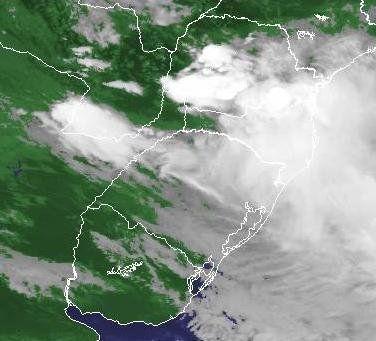 Imagem de sat&eacute;lite das 16h desta quinta