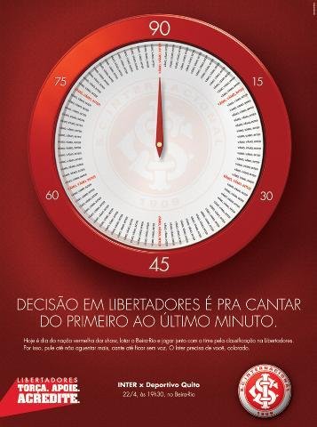 Campanha convoca torcedor a apoiar o jogo inteiro