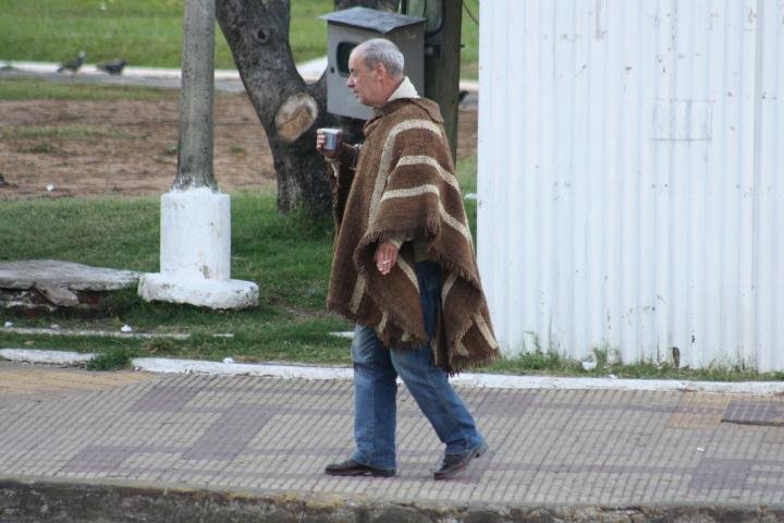 Em Santana do Livramento, as pessoas tiraram os casacos do arm&aacute;rio