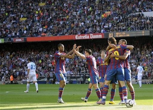 Barcelona derrota Xerez e assegura lideran&ccedil;a