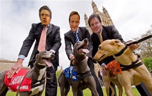 C&atilde;es disputam corrida pelo poder na Inglaterra