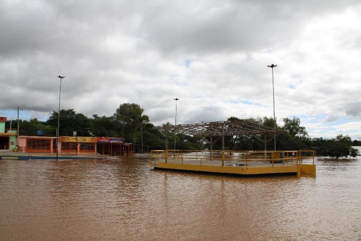 Auge da cheia em S&atilde;o Borja deve ser no meio da semana
