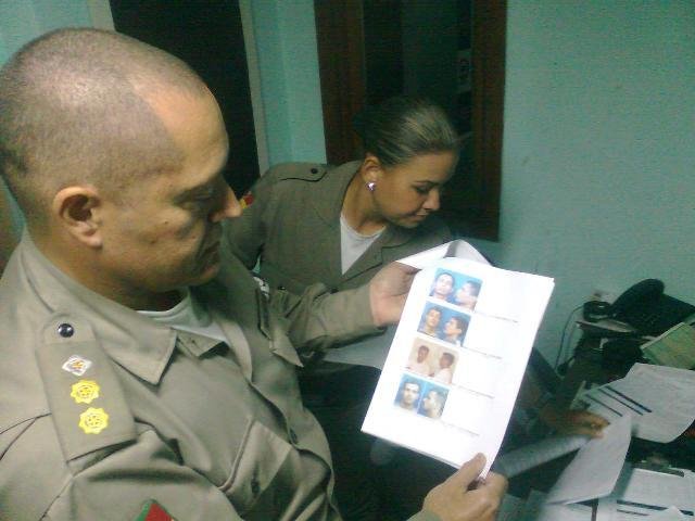 Comandante mostra levantamento sobre os criminosos realizado pela intelig&ecirc;ncia do batalh&atilde;o