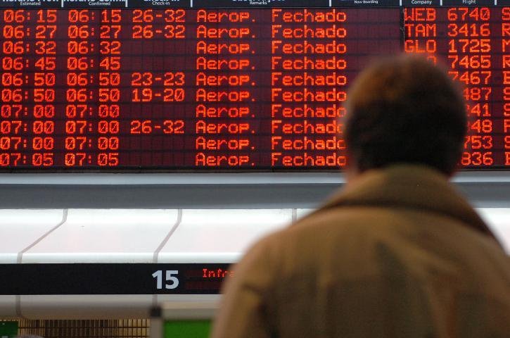 Salgado Filho ficou quatro horas fechado