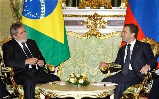 Lula se encontrou com Dmitri Medvedev nesta sexta-feira