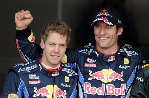 Pole Webber e Vettel comemoram boas posi&ccedil;&otilde;es no grid