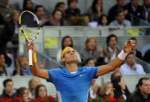 Nadal comemora a conquista do Masters de Madri