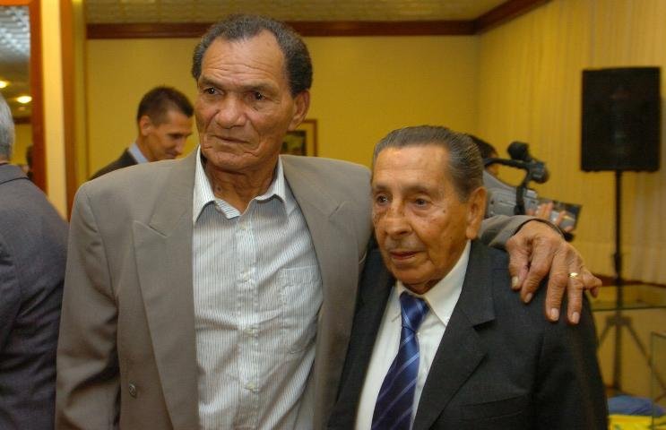 Autor do gol do t&iacute;tulo mundial do Uruguai, em 1950, Ghiggia foi a principal atra&ccedil;&atilde;o da festa