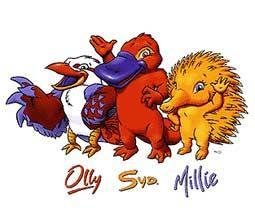 Olly, Sid e Millie - Sydney 2000
