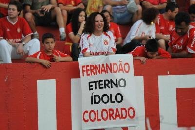 Ano passado, Fernand&atilde;o foi homenageado pela torcida