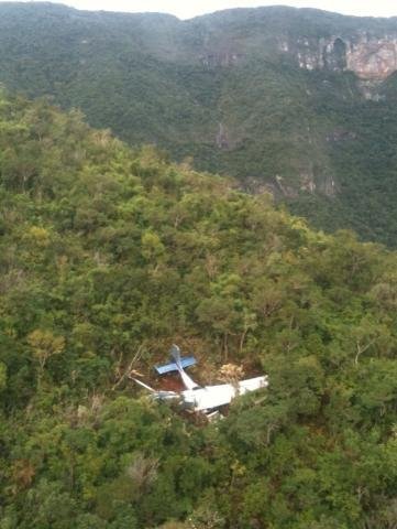 Aeronave foi encontrada pela FAB em Tr&ecirc;s Forquilhas