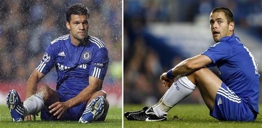 Cole e Ballack s&atilde;o dispensados pelo Chelsea