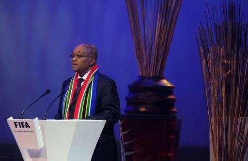 Zuma abre confer&ecirc;ncia da Fifa na &Aacute;frica do Sul