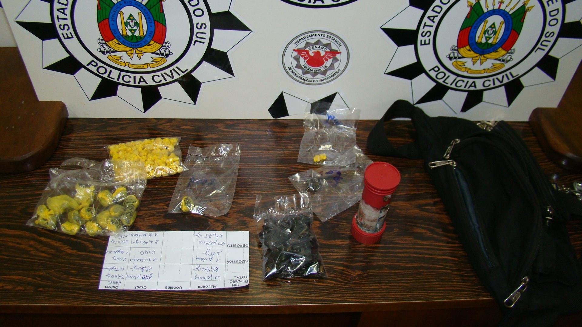 Pol&iacute;cia prende jovem com maconha e crack