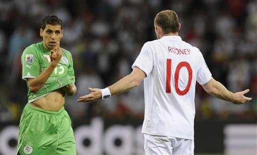 Time de Rooney empata com Argelia