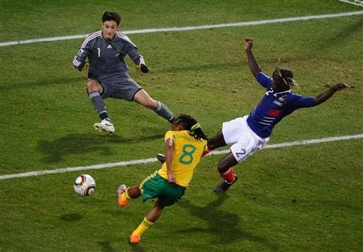 Sele&ccedil;&atilde;o da Fran&ccedil;a foi derrotada pela &Aacute;frica do Sul nesta quarta-feira