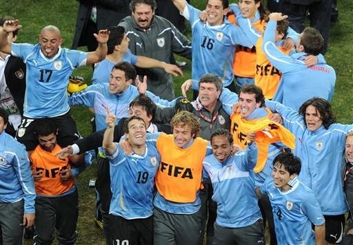 Ap&oacute;s 40 anos, o Uruguai est&aacute; em uma semifinal de Copa do Mundo