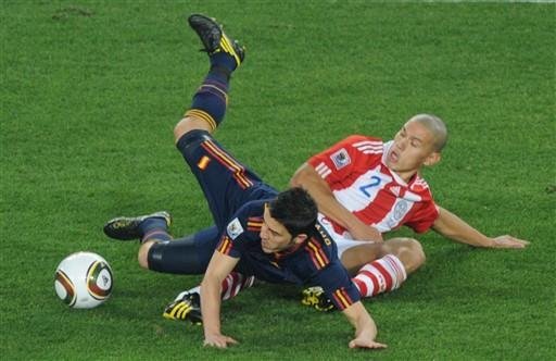  	Espanha e Paraguai disputam uma vaga nas semifinais da Copa do Mundo