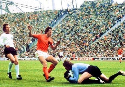 Holanda perdeu a final de 1974 para a Alemanha