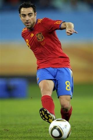 Completa a lista o meia espanhol, Xavi