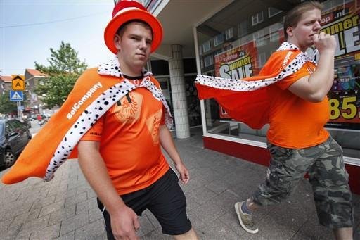 Febre laranja invade a Holanda antes da final