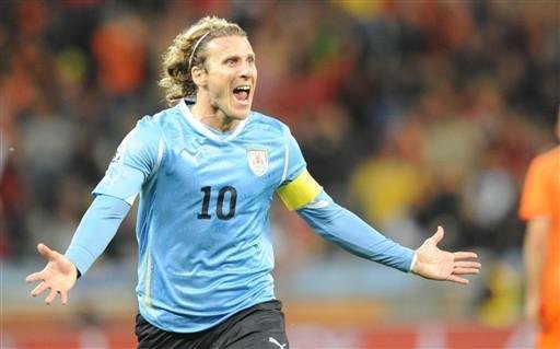 Forl&aacute;n recebe pr&ecirc;mio de melhor esportista do Uruguai