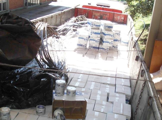 Pol&iacute;cia apreende 880 mil DVDs em Marcelino Ramos