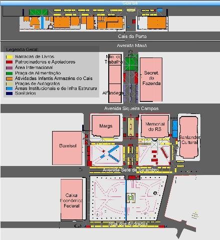 Veja o Mapa Geral da Feira