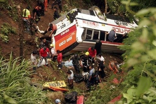 Acidente de tr&acirc;nsito deixa 40 mortos nas Filipinas