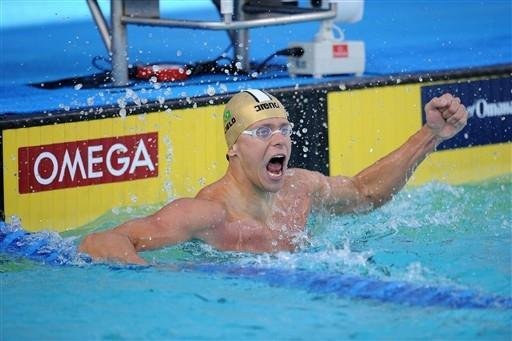 Cielo leva ouro nos 50m borboleta do do Pan-Pac&iacute;fico