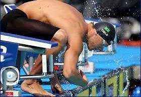 Cesar Cielo fica com &uacute;ltima vaga na final dos 100m livre