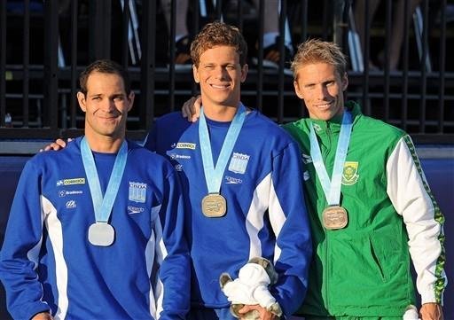 Pereira e Cielo levam o bronze no Pan-Pac&iacute;fico