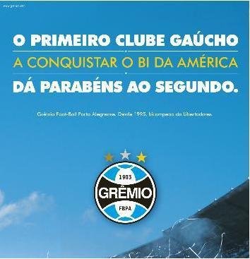 C&eacute;sar Pacheco, do marketing gremista, diz que corneta faz parte