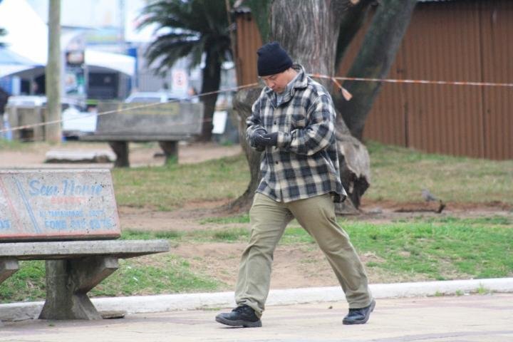 Dia amanheceu frio em Livramento, na fronteira Oeste