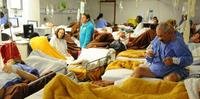 No Hospital Nossa Senhora da Conceição em duas áreas destinadas a abrigar apenas 44 pacientes, a instituição mantinha 136 leitos e 18 cadeiras.