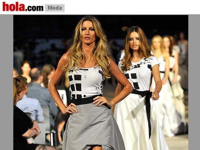 B&uuml;ndchen participa de desfile que reuniu as tops mais requisitadas do mundo