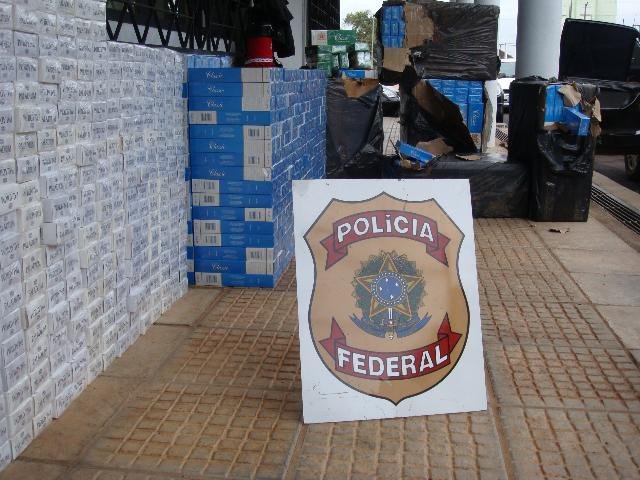 PF apreende mais de mil pacotes de cigarros contrabandeados 