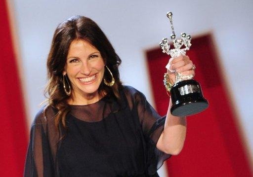 Julia Roberts recebe pr&ecirc;mio pelo conjunto da obra em San Sebasti&aacute;n